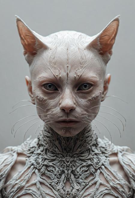 TheAramintaExperiment_Cv5_(a masterwork of fine surreal art_1.0), macro photography by Alessio Albi, (extreme details, beautiful skin delicate texture), (Yolandi Visser_1.4) (cat_1.8), armour _20240609171853_0001.png